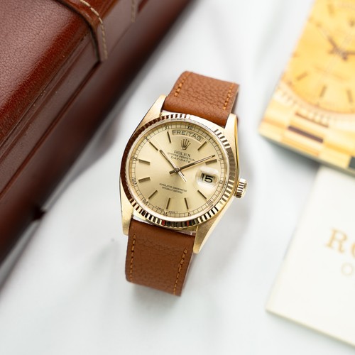 Rolex Day-Date 18038 18k Gold Vintageuhr - Box, Papiere + Service - Bild 7 von 19