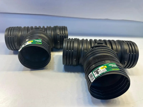 2er-Pack 3"-4" Flex-Drain Flexible T/Y Combo Neu, Verkauf zusammen. SCHNELLER VERSAND!