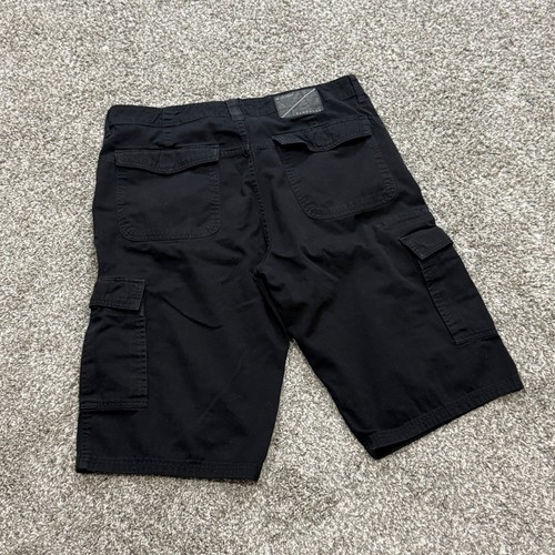 Y2K Sean John Baggy Cargoshorts schwarz Baumwolle Freizeit Hip Hop Skater Herren 36x15 - Bild 3 von 4