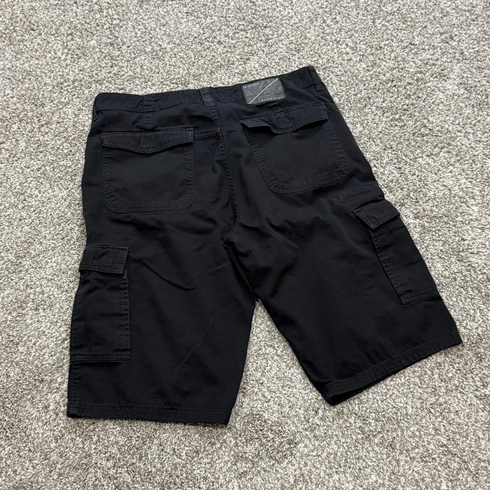 Pantalones Cortos Carga Sueltos Y2K Sean John Negros Algodón Informales Hip Hop Patinador Para Hombres 36x15 Foto 3 de 4