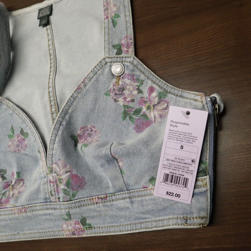 Y2K Denim Top Bundle Women S Blue Retro Boho Cottagecore Festival Hippie Resort - Picture 8 of 14