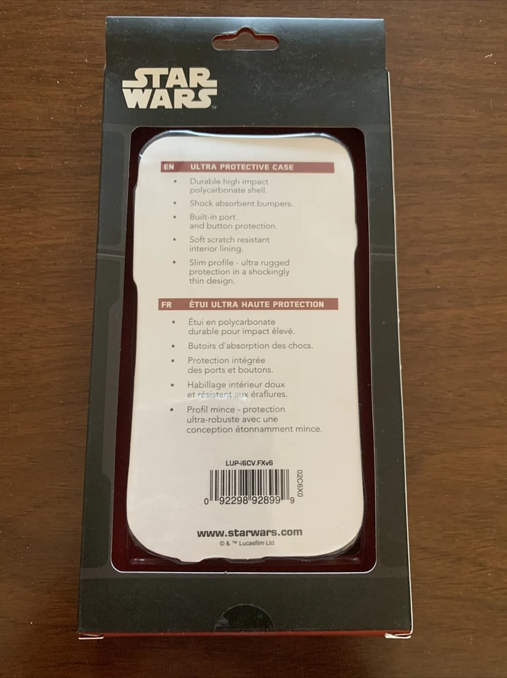 Disney Star Wars Darth Vader Hard Shell Case for iPhone 6 6s Black New In Box - Image 2 of 3