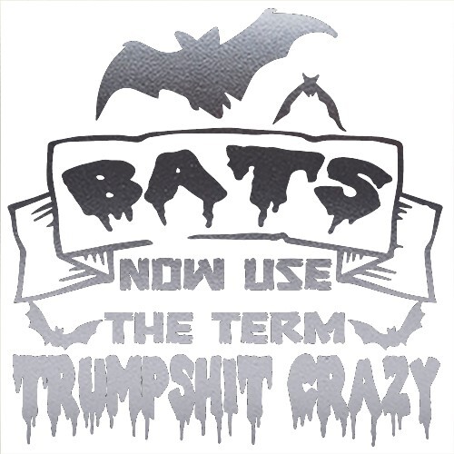 Bats say Trumpshit Crazy sticker VINYL DECAL Freedom Tyranny 1st Amendment - Bild 10 von 12