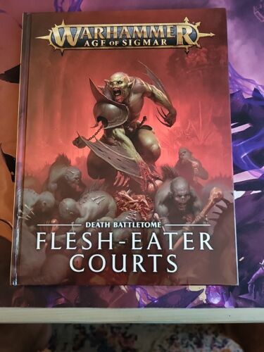 Warhammer Age Of Sigmar BATTLETOME:FLESH-EATER COURTS,Hard Back,VGC.