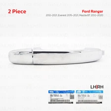 Keyless Front/Rear Door Outer Handle Chrome For Ford Ranger 2012 - 2021