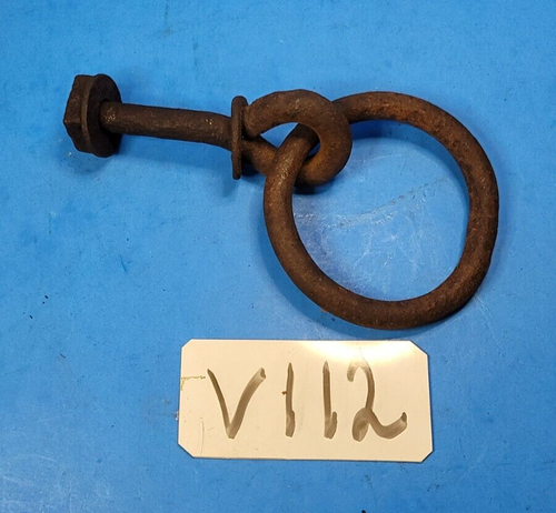 Tether Hitching Post Ring Antique Farm Animals Livestock Plant Hanger Door Pull - Picture 4 of 4
