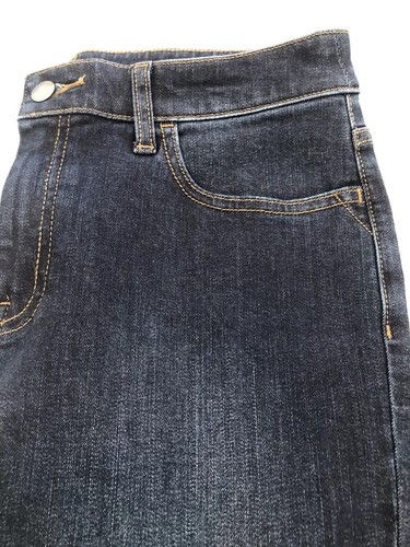 NEW Chico's Perfect Stretch Girlfriend Slim Leg Ankle Jeans Sz 0.5 US Blue Denim