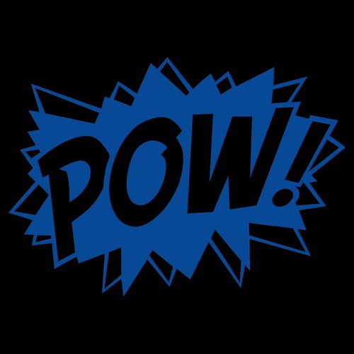 7.7" ACTION WORD POW Vinyl Decal Sticker Window Laptop Comic Book Splash Batman - Picture 15 of 24