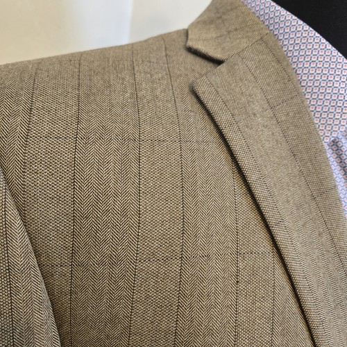 Ralph Lauren Men 42L Slim 40 Blazer Tweed Herringbone Birdseye Sport Coat Jacket - Picture 5 of 18