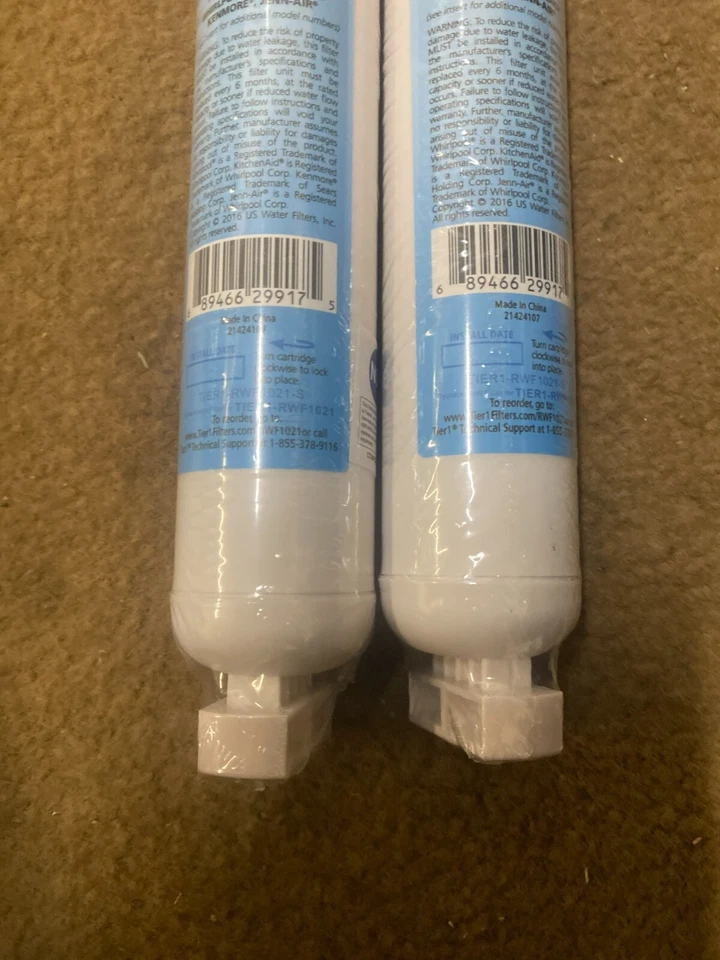 4396701EDR6D1 FILTER 6 WHIRLPOOL TIER 1 REFRIGERATOR WATER FILTER (SET OF2)(NEW) - Image 3 of 3