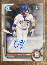 2022 Bowman Draft Drew Gilbert 1st Chrome Auto CDA-DG Autograph Astros Mets B
