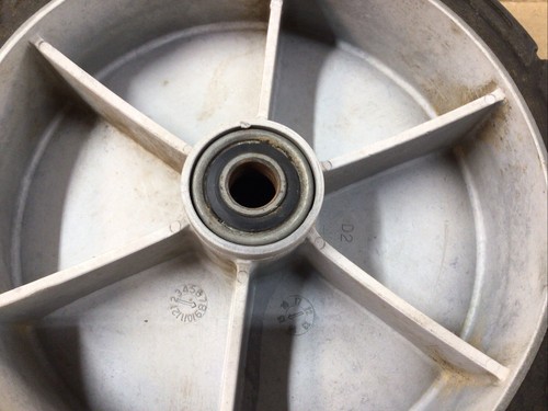 Snapper 21" Walk Behind Mower 8" X 2" Gray Front Wheel w/Bearing Assy 7503282YP - Picture 4 of 6