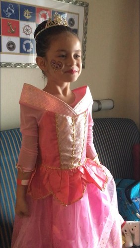 Buscarna Girl's Princess Dress Queen Costume Cosplay Dress Up with Accessories - Picture 15 of 26