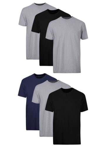 6 Pack Hanes Men's Value Pack Assorted T-Shirt Undershirts Size S-3XL NEW - Picture 2 of 11