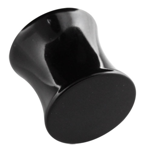 Ohr Piercing SET 2 Acryl Plugs Hider Retainer schwarz + transparent 6-16mm groß - Bild 5 von 5