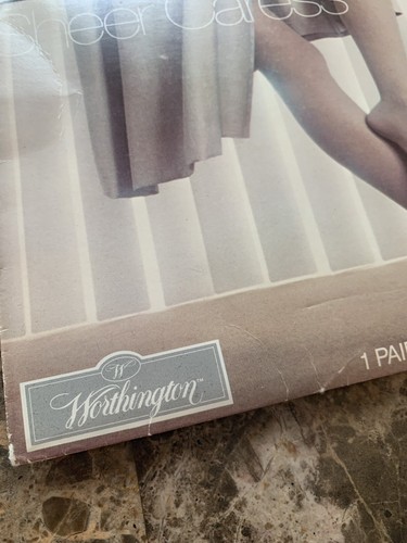 Sheer Caress Pantihose Pantyhose Long Bone Lot - 1 Thigh High + 1 Control Top - Picture 13 of 16