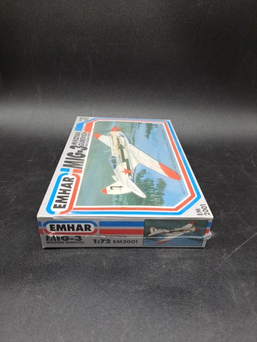 1990 Emhar MiG-3 Mikoyan Gurevich Russian Fighter Kit EM2001 1:72 Scale Sealed - Picture 5 of 6