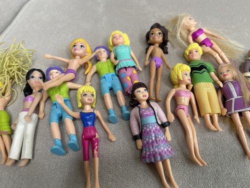 Lot Of Polly Pocket Dolls Girls Boys 2000s Y2K Lot Of 15 Large Variety - Picture 3 of 6