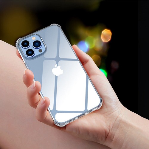For  iPhone 13 12 Pro Max 11 XR XS Max Clear Slim Case Shockproof Rugged Cover - Picture 11 of 22