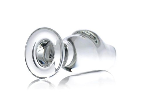 Glass Penis Head Anal Plug Glass Butt Plug Cock Head Beginner Probe Teaser CLEAR - Picture 7 of 12