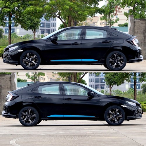 2 PCS Graphics Side Skirt Stripe Sticker For Honda Civic 2016-2020 Vinyl Decal - Picture 6 of 9