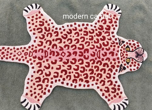 Leopard Rugs 3x5 Feet Handmade 100% Woolen Hand Tufted For Home Decoration - Picture 4 of 14