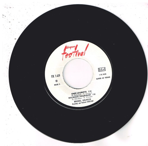 Michel DELPECH    Chez Laurette   7" 45 tours EP - Foto 3 di 4