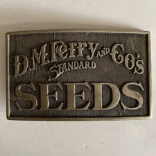 Vintage Award Design Metals Inc. - D.M. Ferry & Co’s Standard Seeds Belt Buckle
