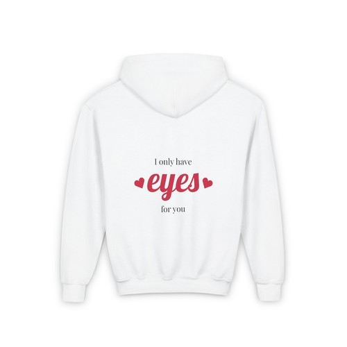 Cute Love Hoodie for Teens, Cozy Sweatshirt for Valentine’s Day, Heart Design, - Picture 3 of 33
