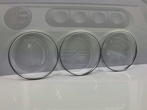 Anillos de control de calentador de aluminio cromo cromo aluminio para Ford Cougar o Mercury alrededor de 3 piezas - Imagen 3 de 7