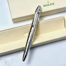 Rolex Platinum Crown Silver Signature Pen AD VIP Gift