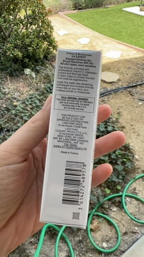 Protector solar facial Lancôme UV Expert Aquagel FPS 50 - 1 oz 30 ml nuevo en caja sellado caducidad 2027 - Imagen 5 de 7