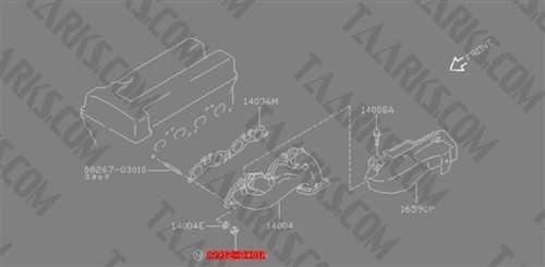 Tuerca colector de escape genuina S13 180sx S14 R31 R32 R33 R34 CA18 SR20 RB25 RB20 - Imagen 2 de 2