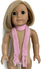 Pink Knit Scarf for 18 inch Doll Clothes Girl Accessories