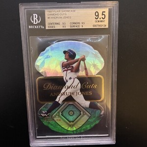 1997 FLAIR SHOWCASE DIAMOND CUTS #8 ANDRUW JONES BGS 9.5 PRISTINE