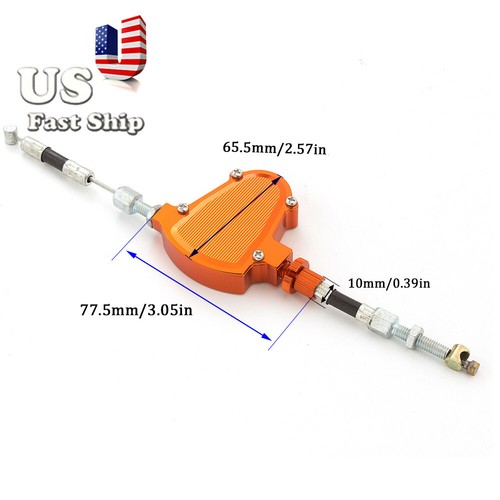 CNC Stunt Clutch Pull Cable Lever For Suzuki GSX-R750 2011-2016 Dritbike Orange - Picture 7 of 10