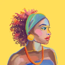 women Wall Art Canvas Painting  Woman Poster Digital Print  Wall Picture