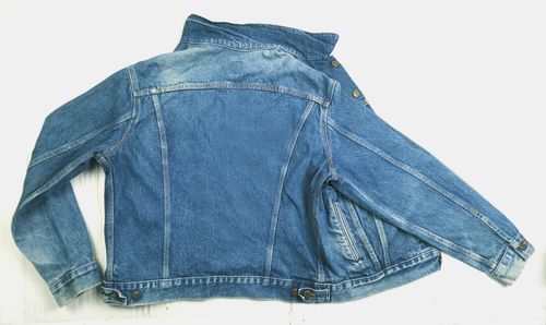 *HOT VTG USA Men CARHARTT 100 YEARS TRUCKER Corduroy Collar Denim JACKET Jeans M - Picture 5 of 16