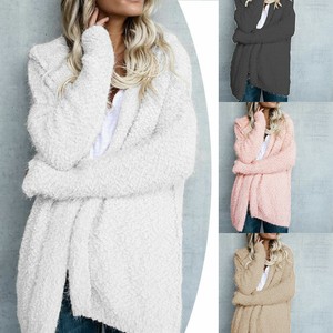 Women-Lady-Long-Sleeve-Knitted-Fluffy-Soft-Warm-Cardigan-Sweater-Coat-Outwear