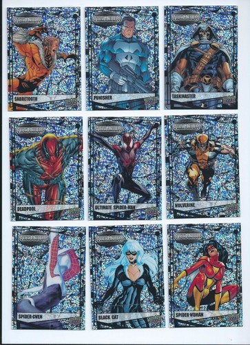 2015 Marvel Vibranium Raw Chrome Mini Dot Parallel YOU PICK - Picture 1 of 101