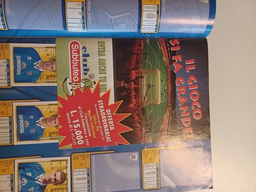 ALBUM figurine CALCIO 99 MERLIN'S CON CEDOLE E POSTER CENTRALE.INCOMPLETO,OTTIMO - Foto 4 di 8