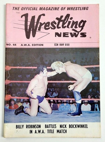 THE WRESTLING NEWS #44 MAY 1977 - AWA ED / BARON VON RASCHKE / FRED BLASSIE - Picture 1 of 4