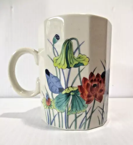 Vintage Otagiri Pottery Flower Coffee Mug Cup Japan