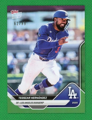 TEOSCAR HERNANDEZ 2025 Topps Now Road to Opening Day #OD-278 Green Foil 62/99 - Picture 1 of 2