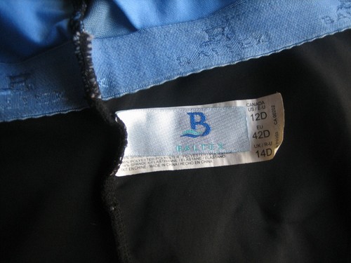 baltex tankini swimsuit top size 12 D black - Picture 5 of 5