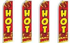 Hot Buys King Size Swooper Flag Pack of 4 (Hardware Not Included) 