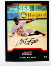 G159 JOSE REYES 2004 BOWMAN CHROME REFRACTOR #68 NEW YORK METS MARLINS