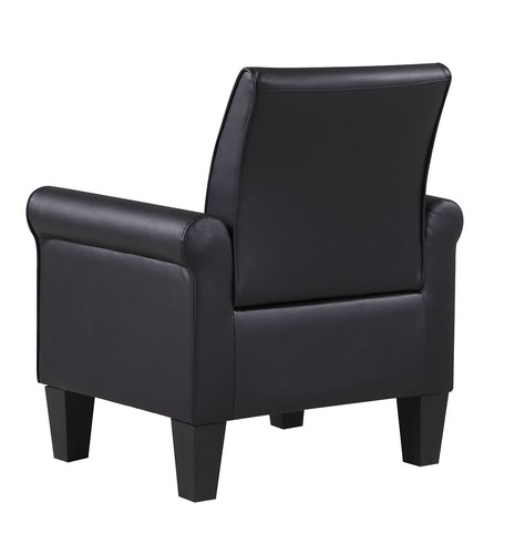Modern Faux Leather Accent Single Sofa Upholstered Living Room Comfy Armchair US - Picture 34 of 84