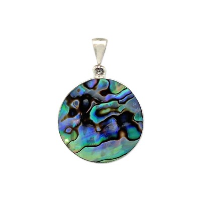 Starborn Abalone Shell Pendant Necklace (22'') Blue
