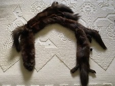 Vintage 1940  s 5 Pelt Mink Stole/Shoulder Wrap